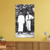 Robert Louis Stevenson en zijn vriend Canvas Afdruk (Insitu (Woonkamer))