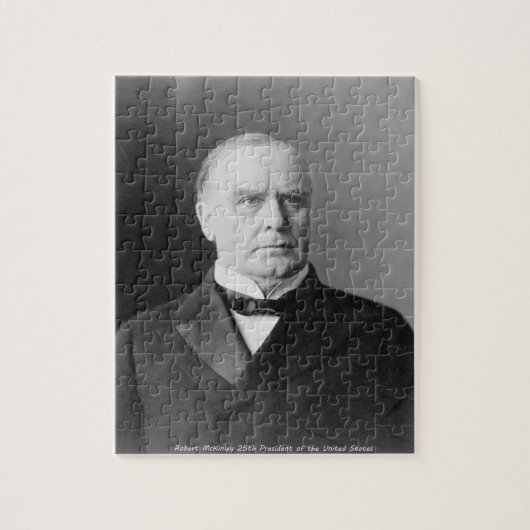 Robert McKinley 25ste President van Amerika. Legpuzzel (Verticaal)