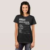 Robert Nutritional Facts Serving Size Calorieën T-shirt (Voorkant volledig)