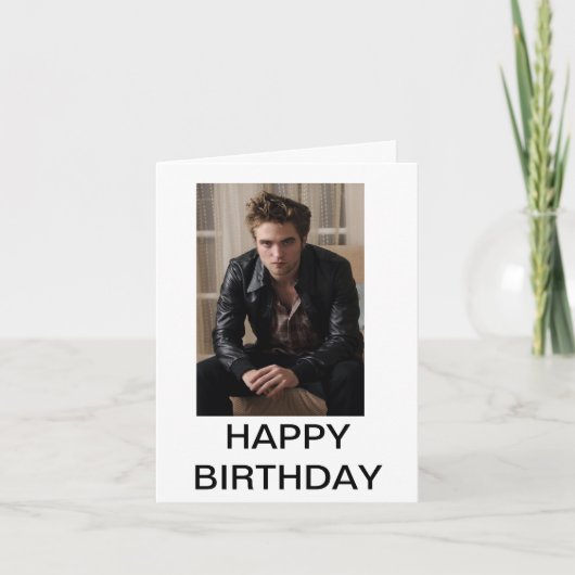 Robert Pattison Birthday Card Kaart (Voorkant)