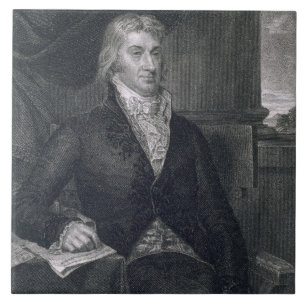 Robert R. Livingston, gegraveerd door E. Mackenzie Tegeltje