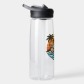 Robert Retro Zonsondergang Naam Design Waterfles (Rechts)