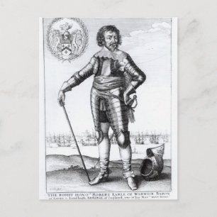 Robert Rich, tweede graaf van Warwick Briefkaart