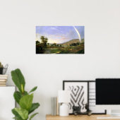 Robert S. Duncanson Landschap met Regenboog Poster (Thuiskantoor)