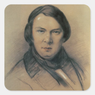 Robert Schumann 1853 Vierkante Sticker