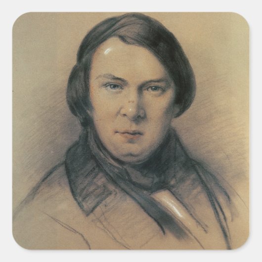 Robert Schumann 1853 Vierkante Sticker (Voorkant)