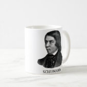 Robert Schumann, zwart Koffiemok (Voorkant rechts)
