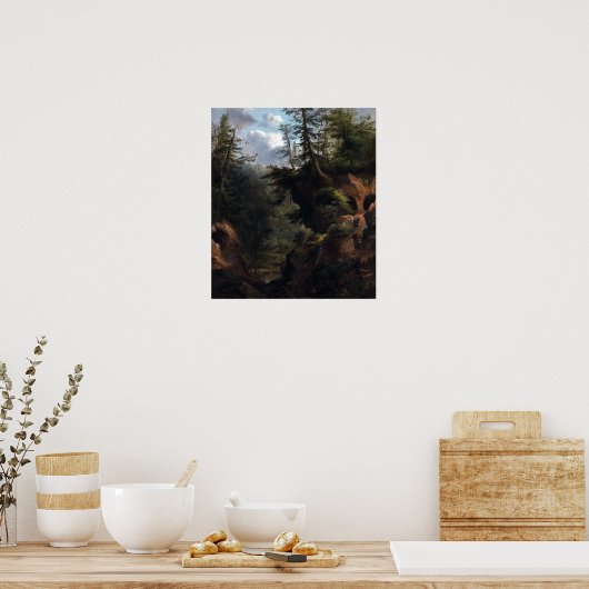 Robert Scott Duncanson The Caves Poster (Keuken)