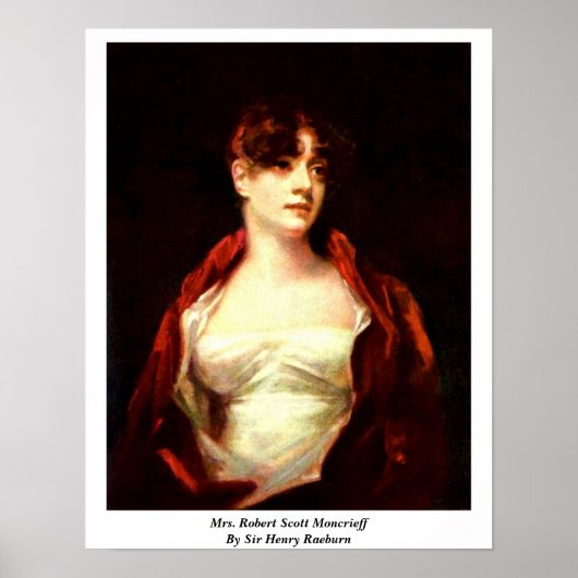 Robert Scott Moncrieff van Sir Henry Raeburn Poster (Voorkant)