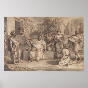 Robert Smirke - Schets voor Timon van Athene Poster