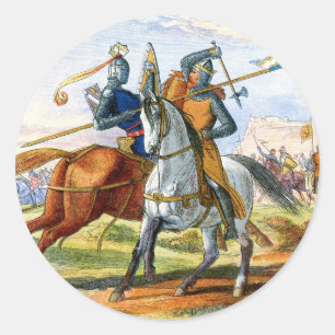 Robert the Bruce doodt Sir Henry Bohum Ronde Sticker