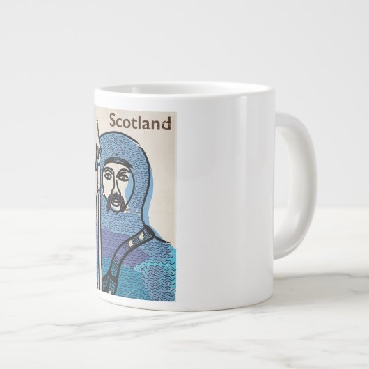 Robert the Bruce Scotland reisposter Extra Grote Beker (Voorkant rechts)