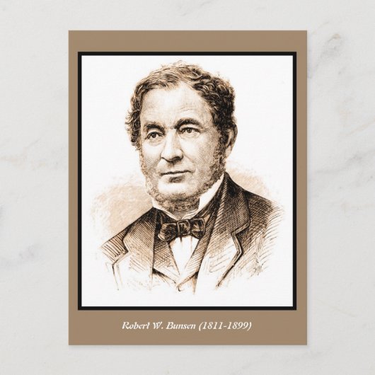 Robert Wilhelm Bunsen Briefkaart (Voorkant)