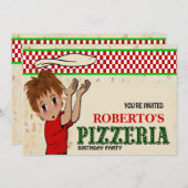 Roberto's Pizzeria Party Kaart (Voorkant / Achterkant)