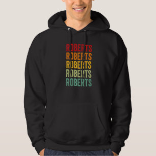 Roberts County Texas Rainbow Text Hoodie