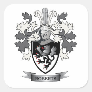 Roberts Family Crest Vierkante Sticker