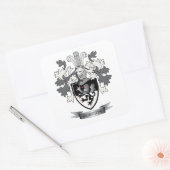 Roberts Family Crest Vierkante Sticker (Envelop)