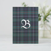 Robertson Chasse moderne Tartan Carte de remerciem (Debout devant)