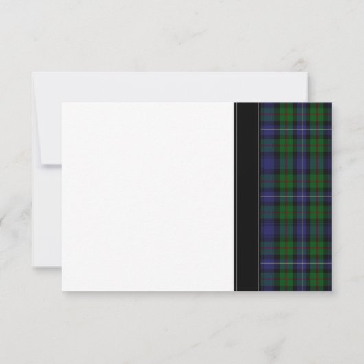 Robertson Chasse Tartan Mariage celtique RSVP Répo (Dos)