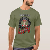 Robertson Clan Badge & Tartan T-Shirt (Devant)