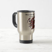 Robertson Clan Badge Travel Mug Reisbeker (Voorkant links)