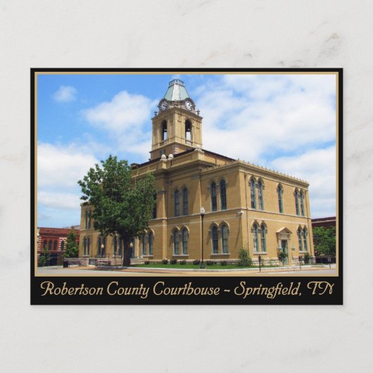 Robertson County Courthouse - Springfield, TN Briefkaart (Voorkant)