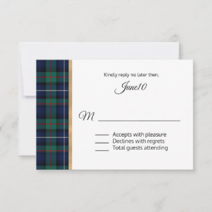 Robertson Pset Wedding RSVP Kaartje