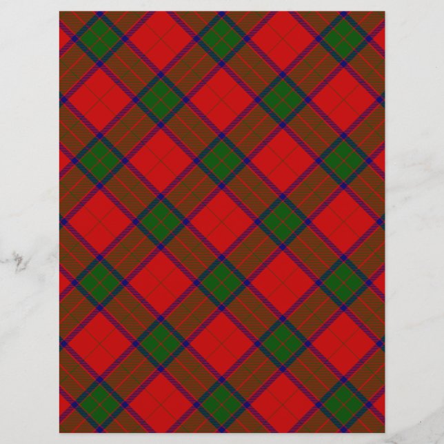 Robertson tartan red green plaid (Voorkant)