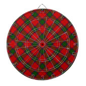 Robertson tartan red green plaid dartbord (Voorkant)