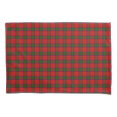 Robertson tartan red green plaid kussensloop (Voorkant-Links)
