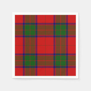 Robertson tartan red green plaid servet