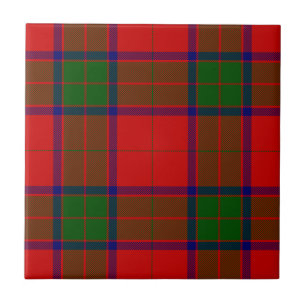 Robertson tartan red green plaid tegeltje
