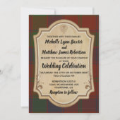 Robertson Tartan Wedding Uitnodiging (Voorkant)