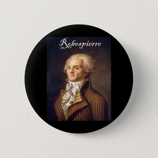 Robespierre 1 met zwarte adder ronde button 5,7 cm (Voorkant)
