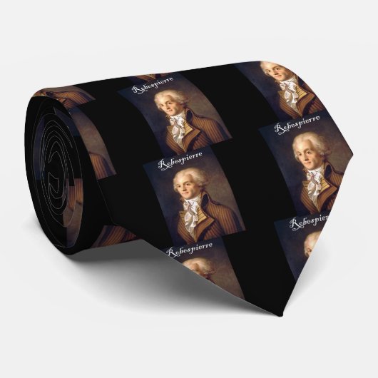 Robespierre 1 met zwarte adder stropdas (Opgerold)