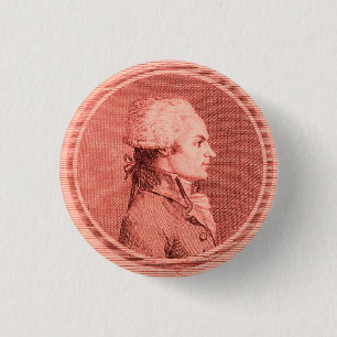 Robespierre-profiel Ronde Button 3,2 Cm