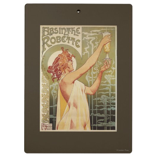 Robette Absinthe Advertisement Poster Klembord (Achterkant)