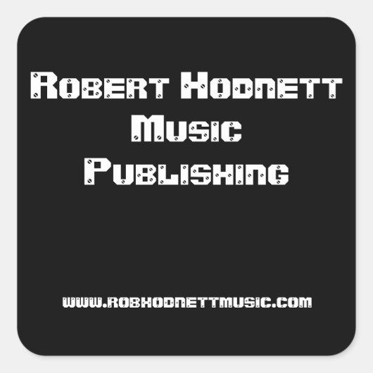 ROBHODNETTMUSIC STICKER (Voorkant)