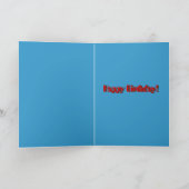 Robi de Retro Kaart van de Verjaardag van de Robot (Binnen)