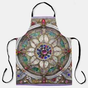 Robijn, Amethist, Saffier en Parel Mandala Schort