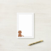 Robijn Cavalier King Charles Spaniel & Pootjes Post-it® Notes (Op bureau)