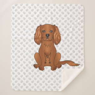 Robijn Cavalier King Charles Spaniel & Pootjes Sherpa Deken