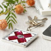 Robijn Diamant Kunst, Rode Sleutelhanger (Zijkant)