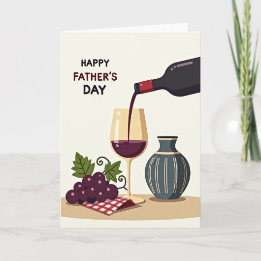 Robijn voor vadersdag kaart (Voorkant)