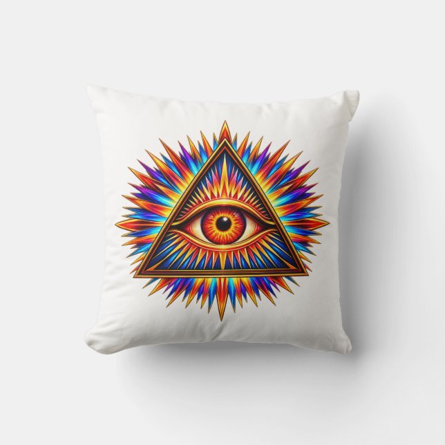 Robijn Zon Oog Kussen (Voorkant)