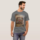 Robijnen en Messen Hart Steampunk Series T-shirt (Voorkant volledig)