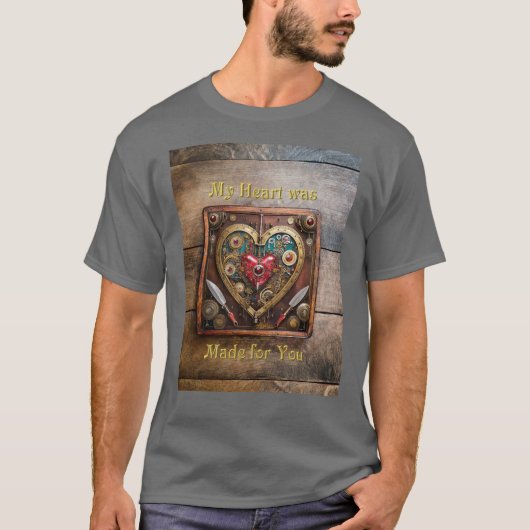 Robijnen en Messen Hart Steampunk Series T-shirt (Voorkant)