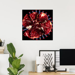 robijngranaatappelfruit poster