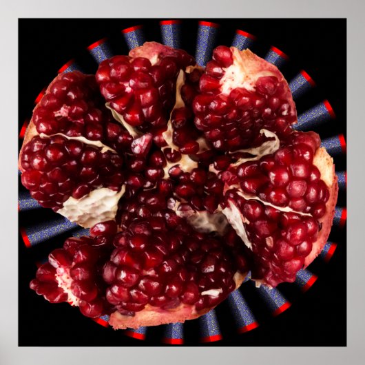 robijngranaatappelfruit poster (Voorkant)