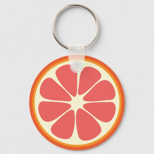 Robijnrode Grapefruit Sappige Zoete Citrus Vrucht  Sleutelhanger (Voorkant)